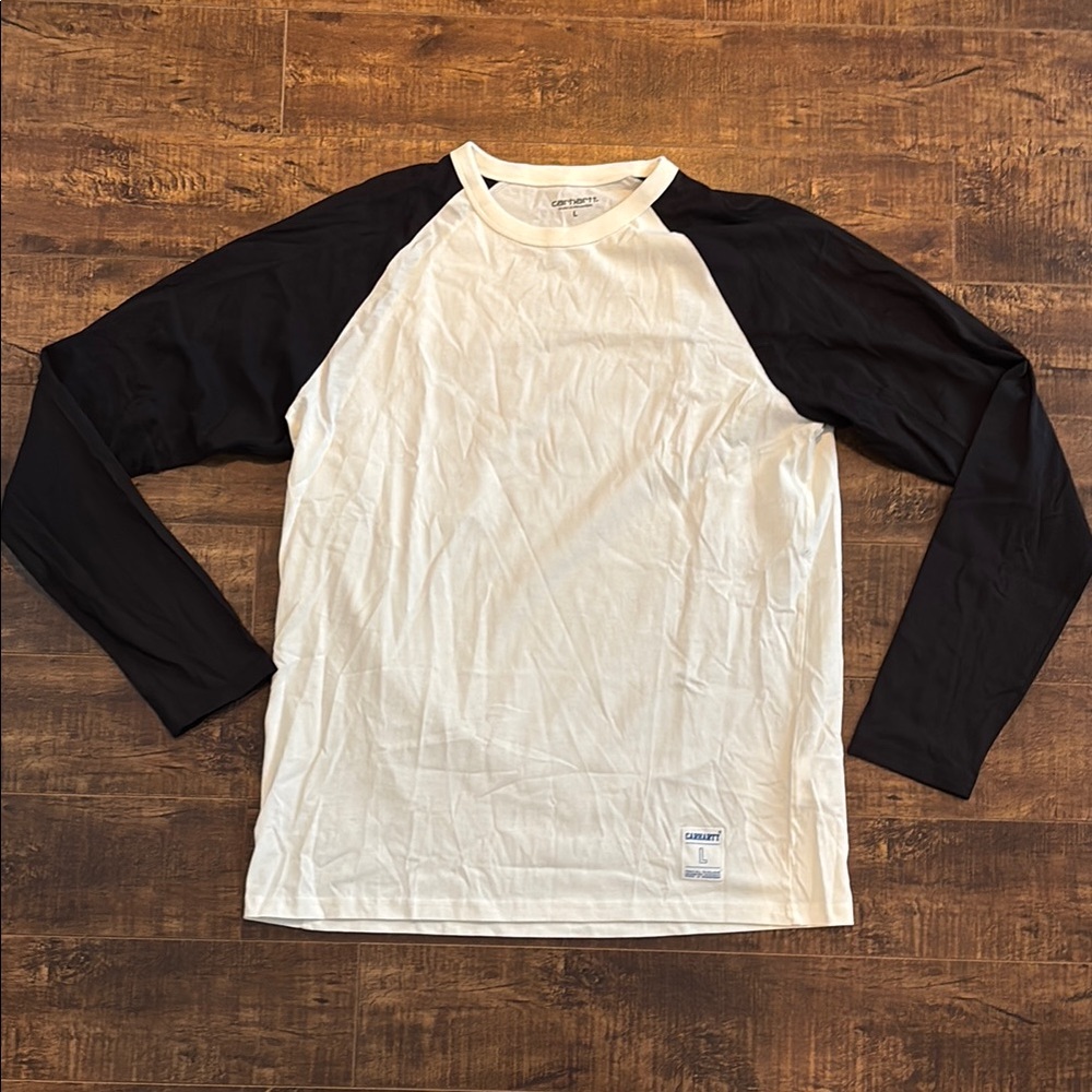 Carhartt WIP Dodgers Black and White Long Sleeve Tee - men L